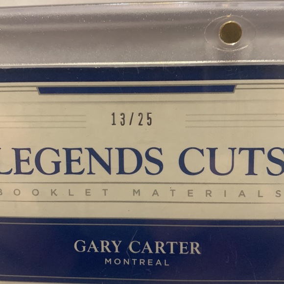 2017 Panini Legends Gary Carter MontrealSigned and Swatches  13/25 (MISC6) - Picture 3 of 3